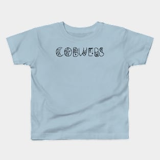 Spider Cobwebs Lettering Design Kids T-Shirt